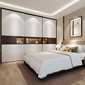 优嘉亿美 胡桃色衣柜 鞋柜 电视柜 全屋定制