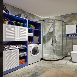 优嘉亿美浴室厕所洗手盆柜组合卫浴柜洗衣机柜洗手盆